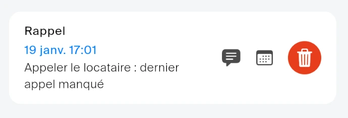 Rappel de projet